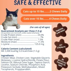 Under the Weather L-Lysine Soft Chews for Cats, 60 count