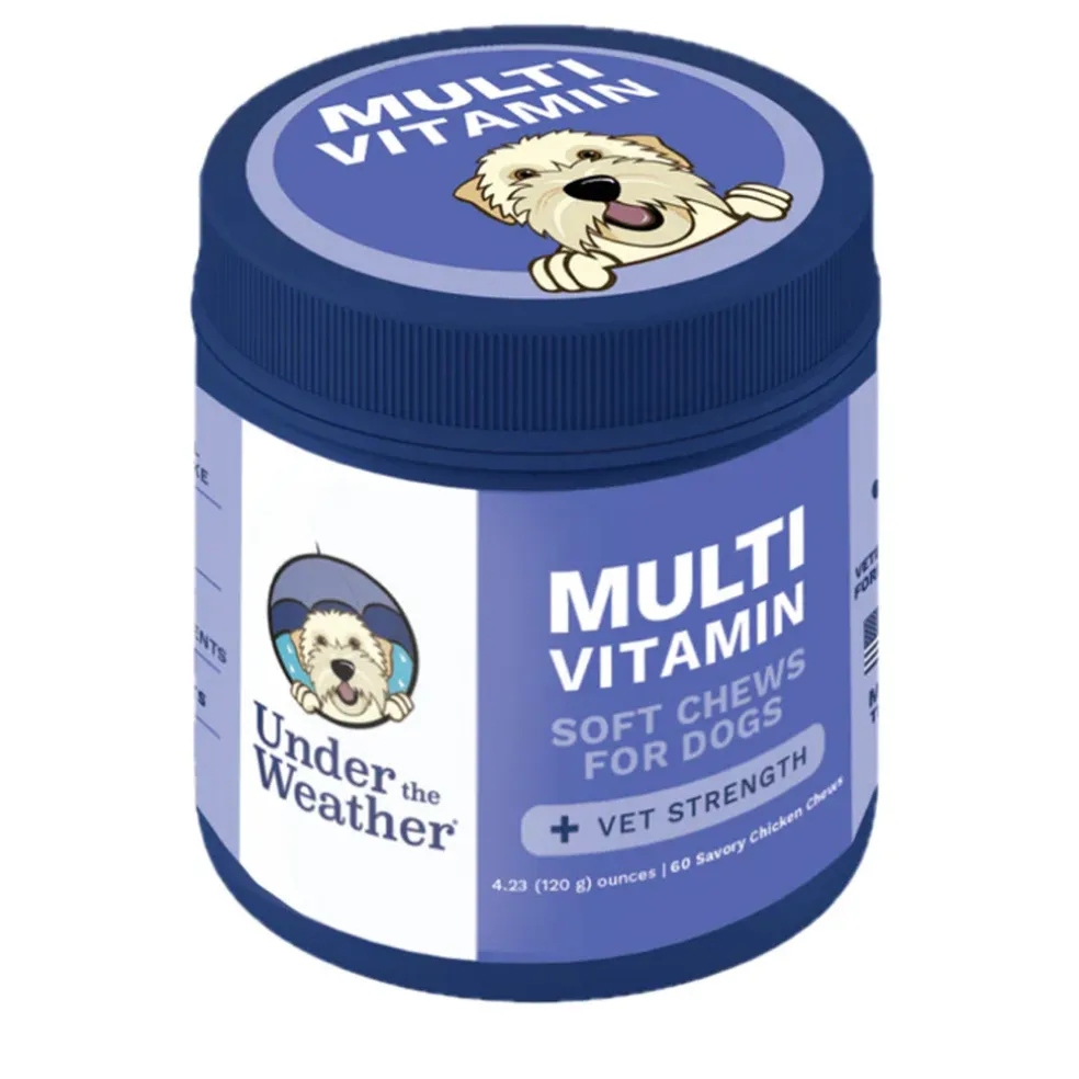 Under the Weather Multivitamin Soft Chews for Dogs, 60-count