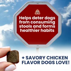 Under the Weather Poop Eating Deterrent Coprophagia Chews for Dogs, 60-count