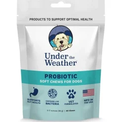 Under the Weather Probiotic Soft Chews for Dogs, 60 chews