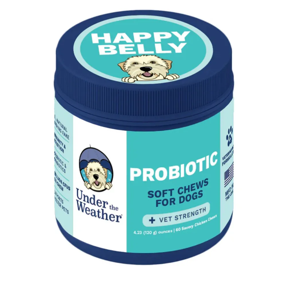Under the Weather Probiotic Soft Chews for Dogs, 60-count
