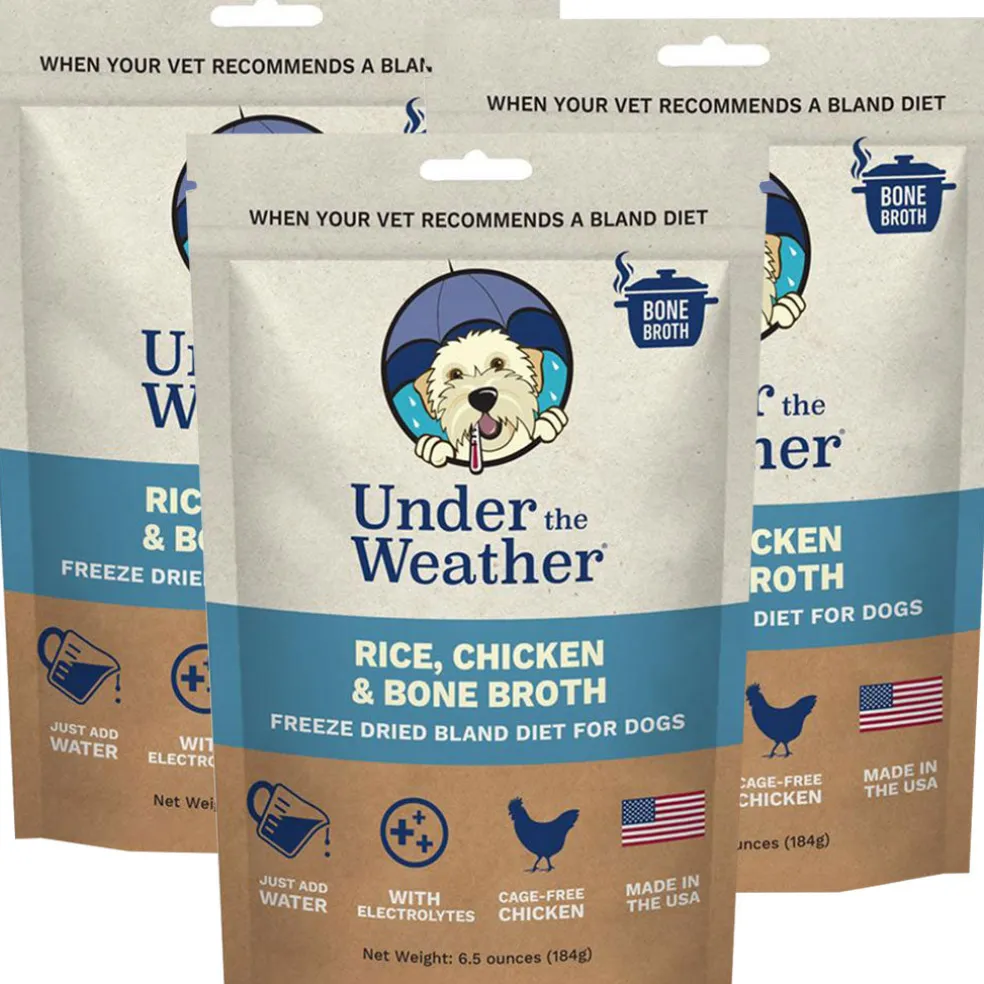 Under the Weather Rice, Chicken & Bone Broth Freeze Dried Bland Diet for Dogs, 6-oz