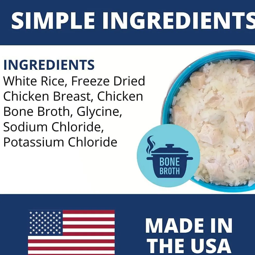Under the Weather Rice, Chicken & Bone Broth Freeze Dried Bland Diet for Dogs, 6-oz