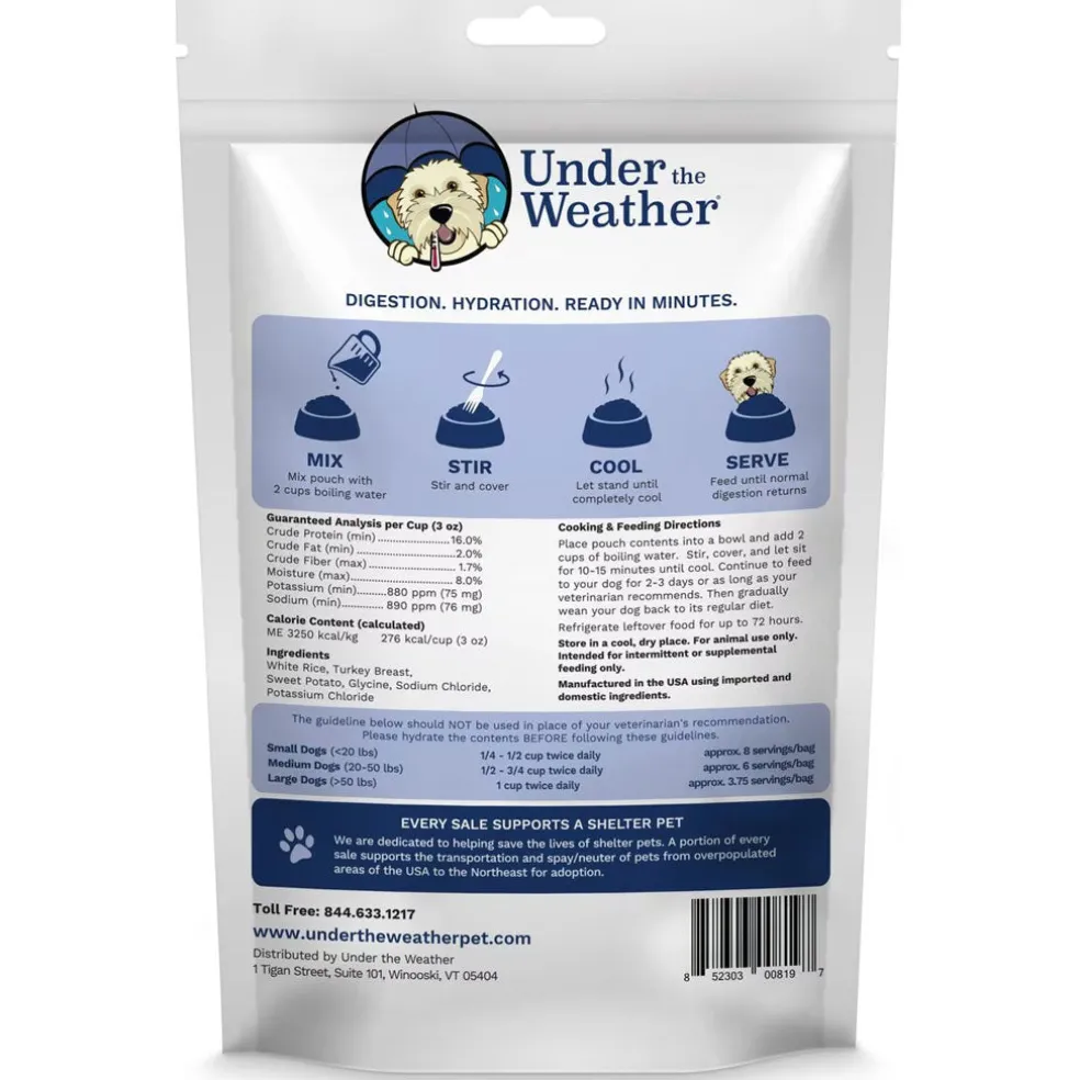 Under the Weather Rice, Turkey & Sweet Potato Freeze Dried Bland Diet for Dogs, 6-oz
