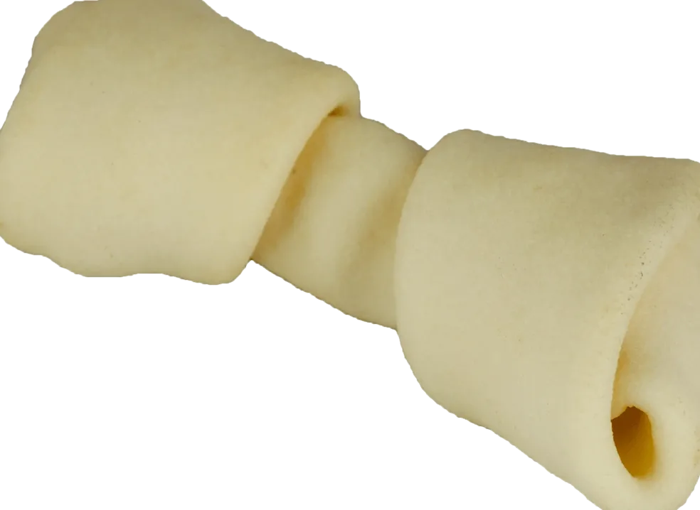Vanilla Knotted Rawhide Bone