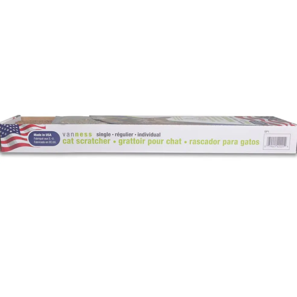 Van Ness Cat Scratcher Pad Toy with Catnip, Single