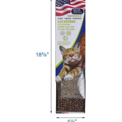 Van Ness Cat Scratcher Pad Toy with Catnip, Single
