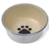 Van Ness Decorated Stainless Cat Dish, Color Varies, 8-oz