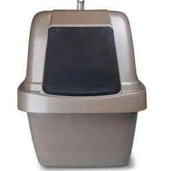 Van Ness Plastics Enclosed Sifting Cat Litter Box, Beige, Large