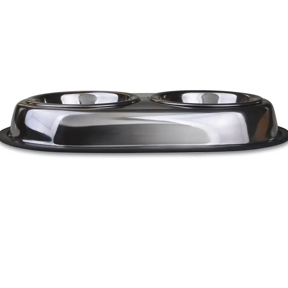 Van Ness Plastics Heavyweight Stainless Steel Double Dish