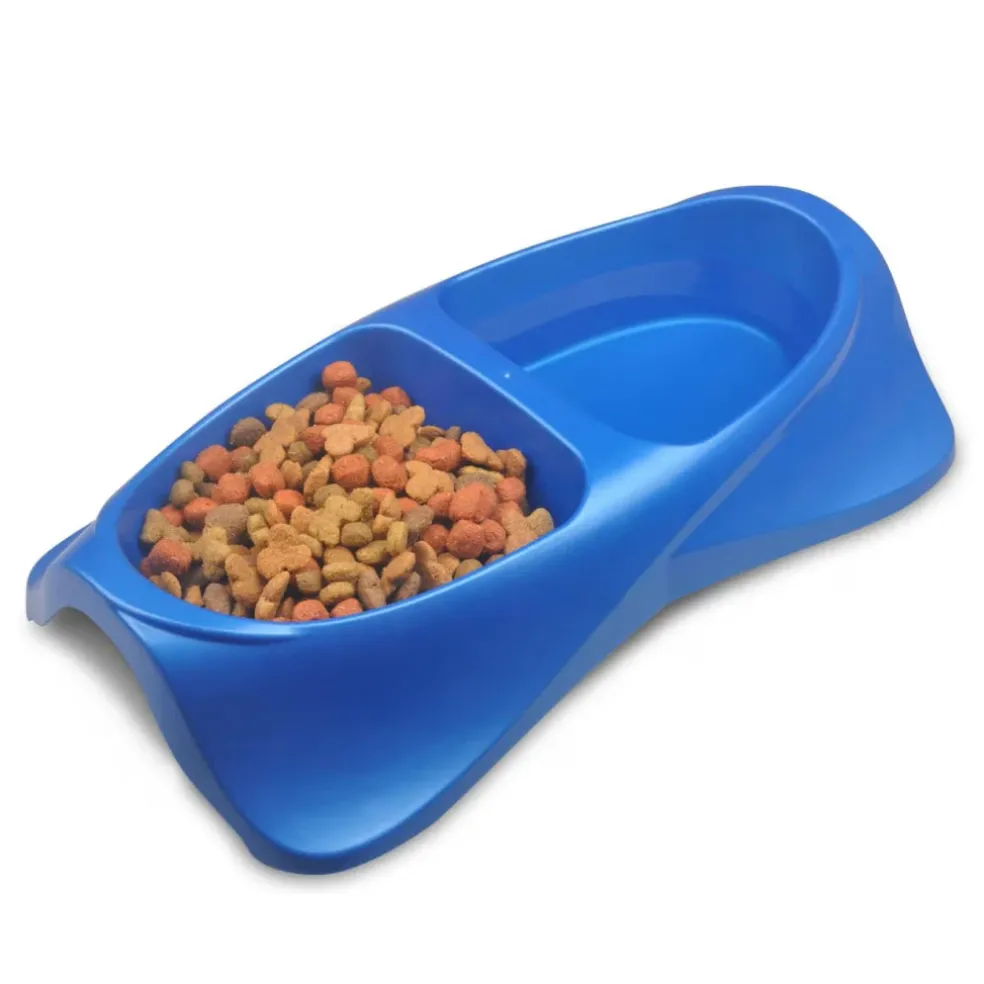 Van Ness Plastics Lightweight Double Dish, Assorted Colors