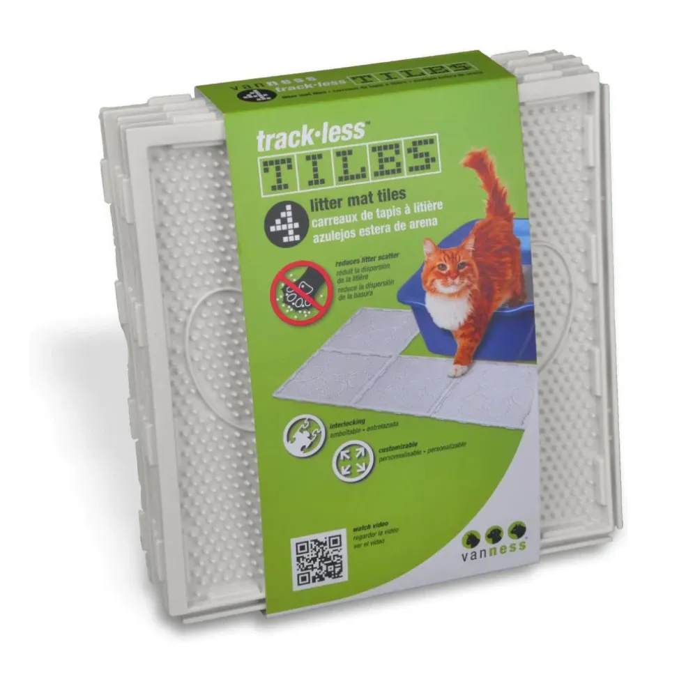 Van Ness Track-less Litter Mat Tiles For Cats (4 tiles)