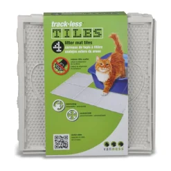 Van Ness Track-less Litter Mat Tiles For Cats (4 tiles)