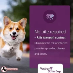 Vectra 3D Flea and Tick Spot Treatment for Dogs & Puppies, 11-20 lbs