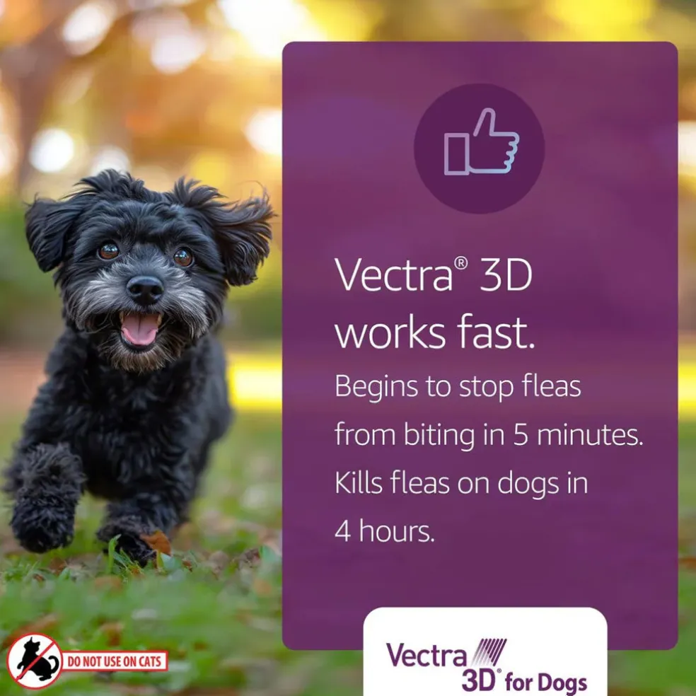 Vectra 3D Flea and Tick Spot Treatment for Dogs & Puppies, 11-20 lbs