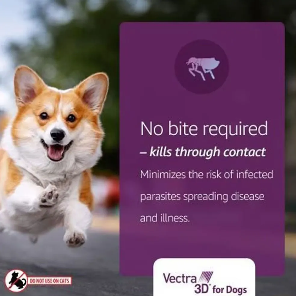 Vectra 3D Flea and Tick Spot Treatment for Dogs & Puppies, 21-55 lbs