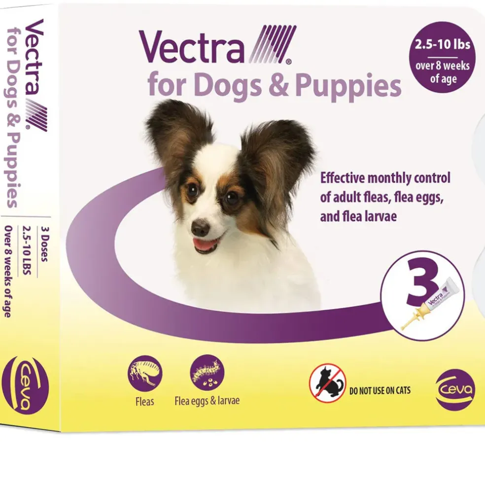 Vectra Flea and Tick Spot Treatment for X-Small Dogs & Puppies, 2.5-10 lbs