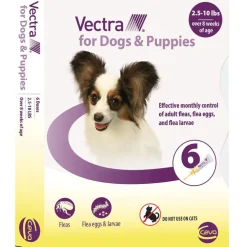 Vectra Flea and Tick Spot Treatment for X-Small Dogs & Puppies, 2.5-10 lbs