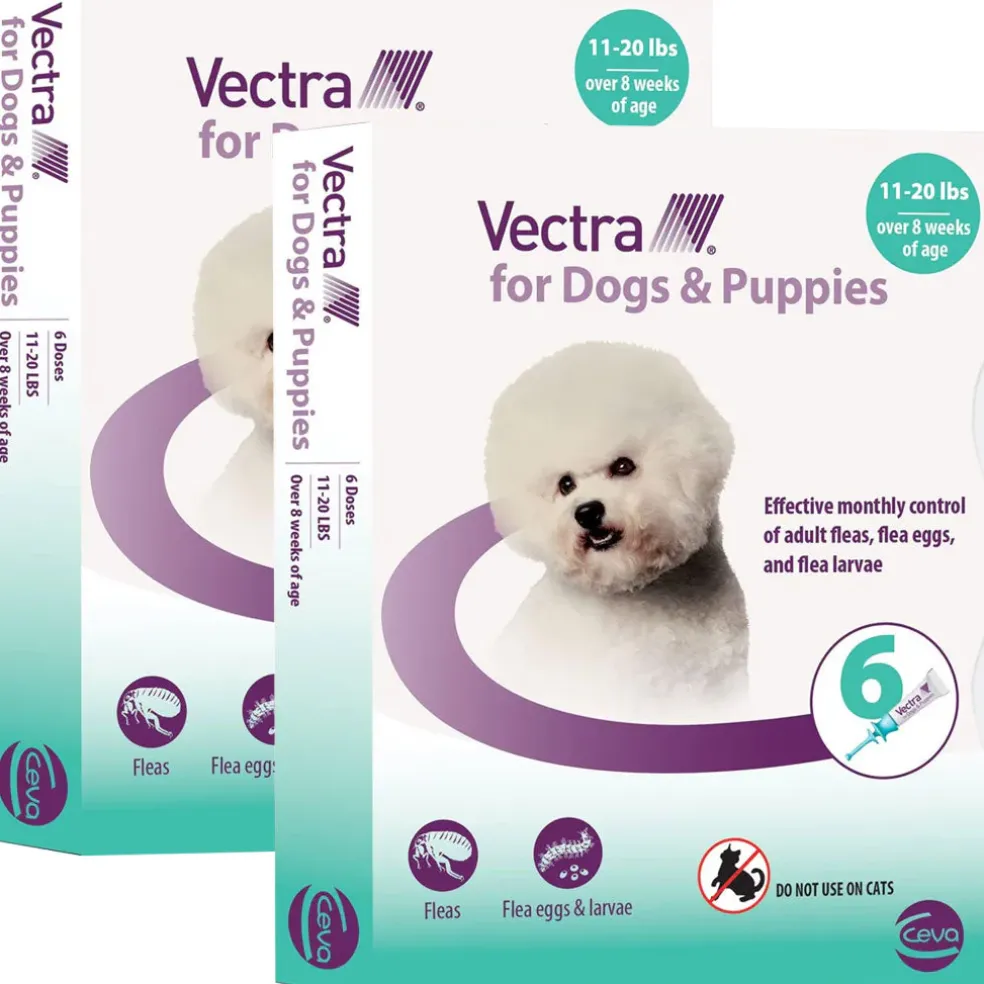 Vectra Flea and Tick Spot Treatment for Small Dogs & Puppies, 11-20 lbs