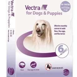Vectra Flea and Tick Spot Treatment for Large Dogs & Puppies, 56-100 lbs