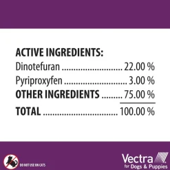 Vectra Flea and Tick Spot Treatment for Large Dogs & Puppies, 56-100 lbs