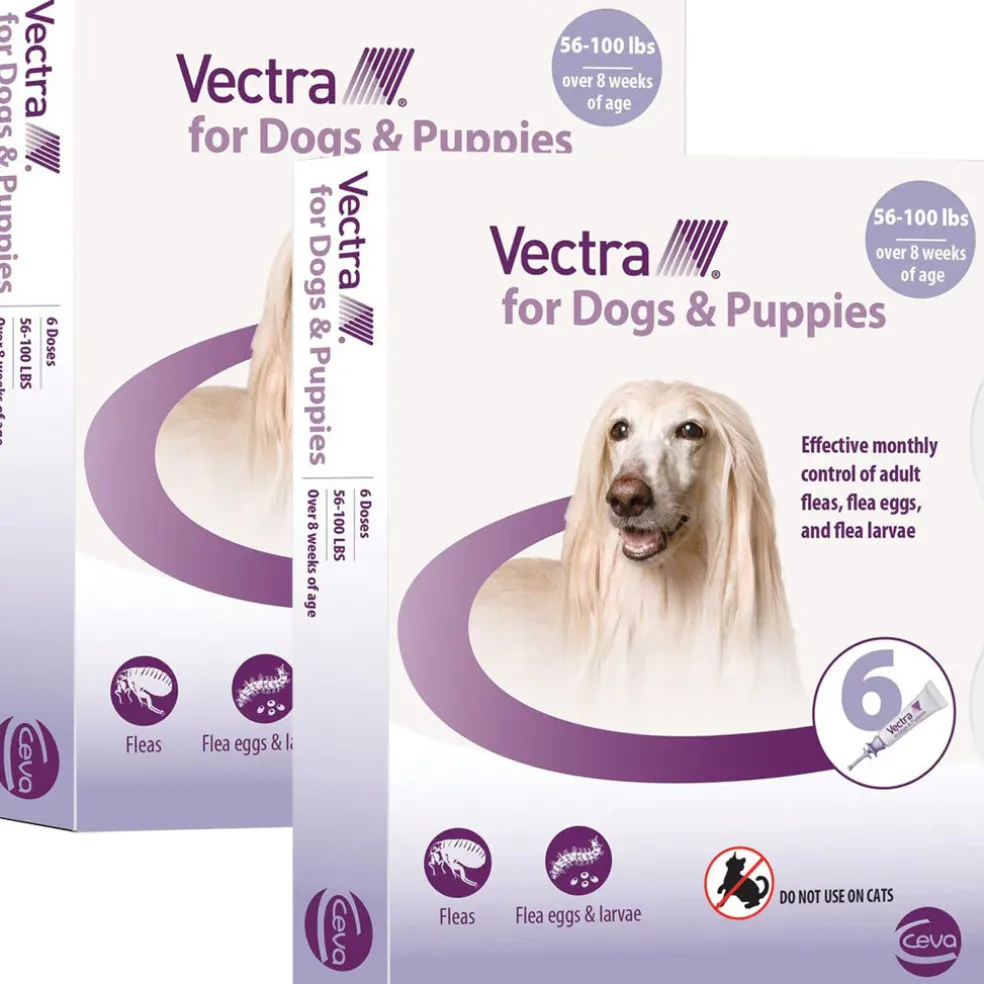 Vectra Flea and Tick Spot Treatment for Large Dogs & Puppies, 56-100 lbs