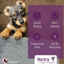Vectra Flea and Tick Spot Treatment for Large Dogs & Puppies, 56-100 lbs