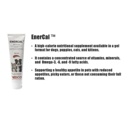 Vedco Enercal High Calorie Gel Supplements for Dogs & Cats, Malt Flavor, 4.25 oz