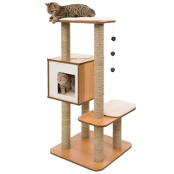 Vesper Walnut Cat Furniture with Very High Base