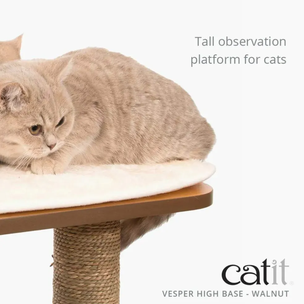 Vesper Walnut Cat Furniture with Very High Base