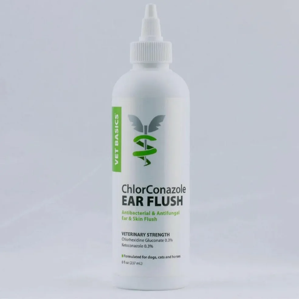 Vet Basics ChlorConazole Ear Flush for Dogs & Cats