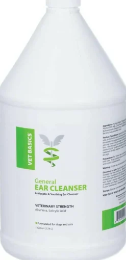 Vet Basics General Ear Cleanser for dogs & cats, Gallon
