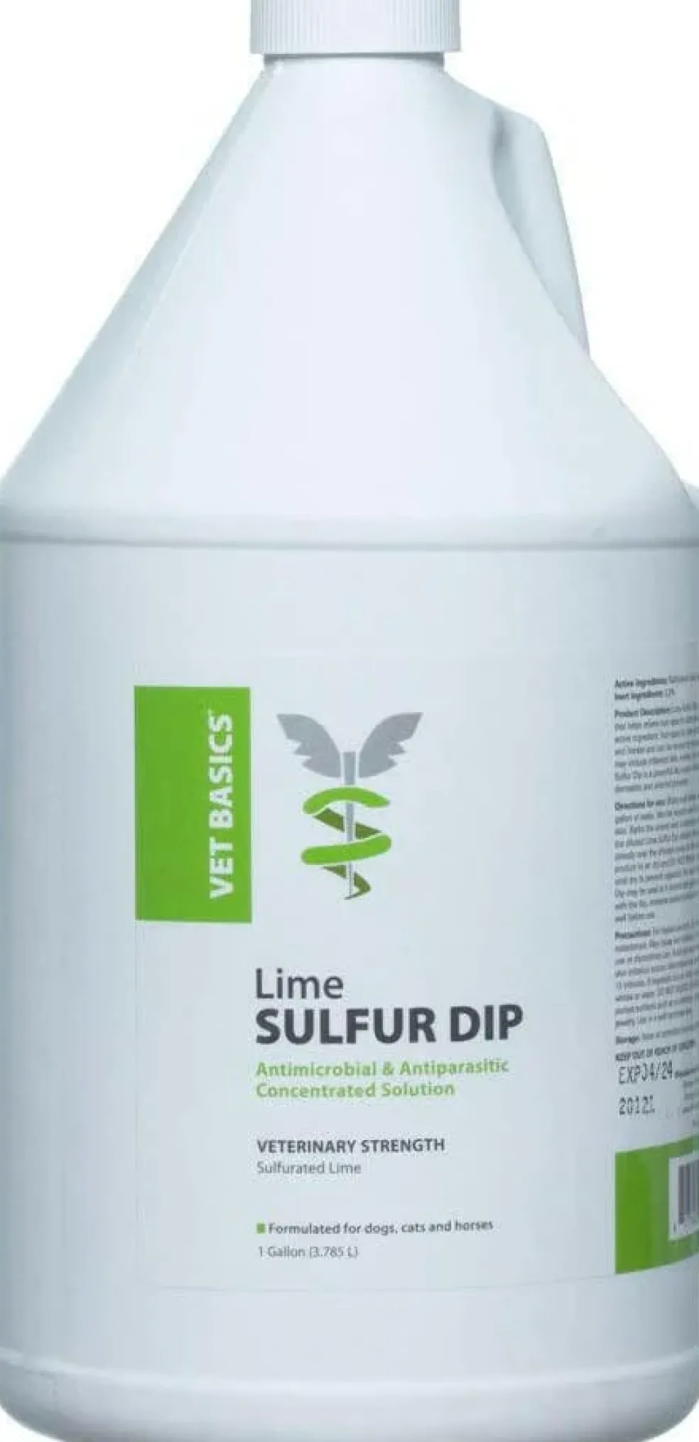 Vet Basics Lime Sulfur Dip for Dogs, cats & Horses, Gallon