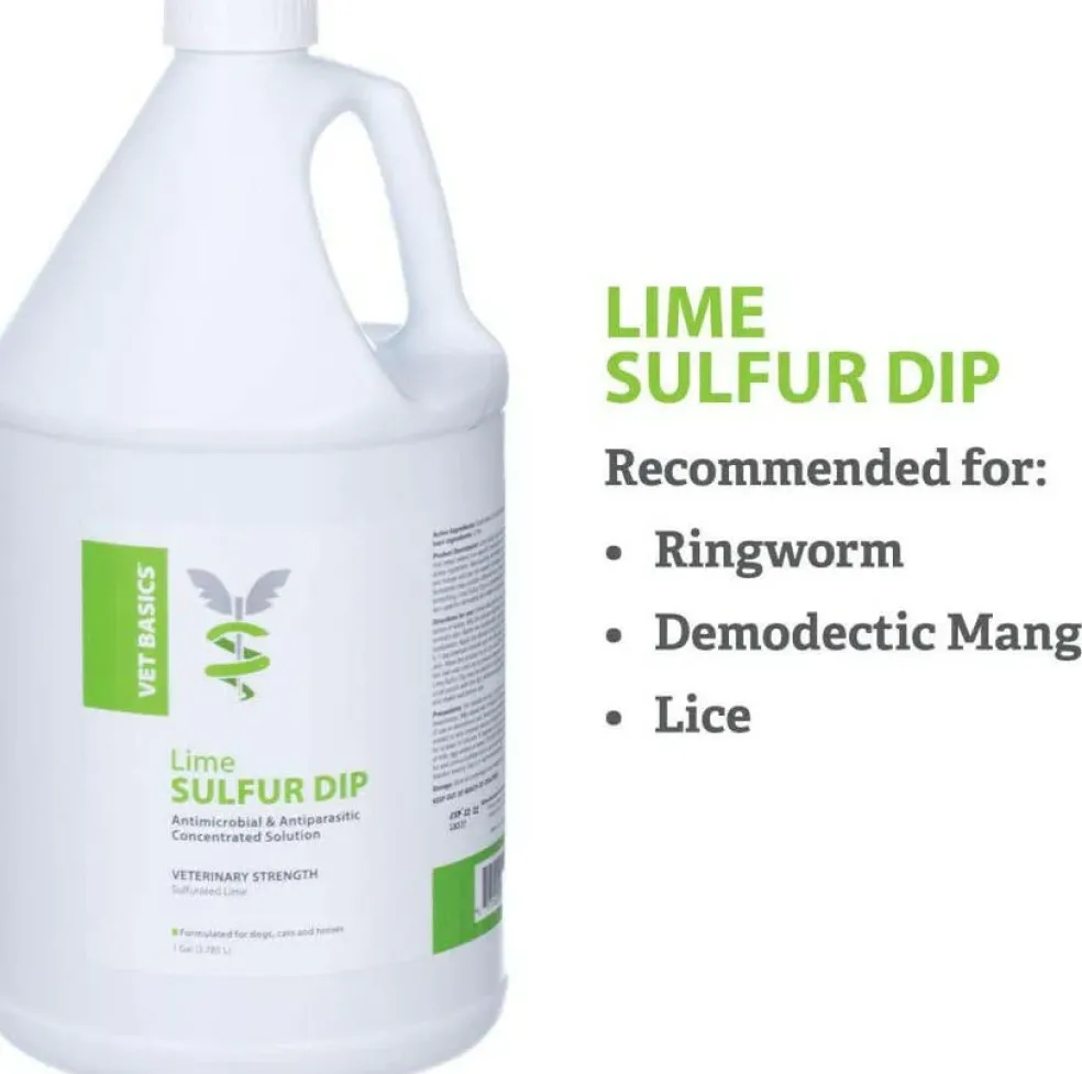 Vet Basics Lime Sulfur Dip for Dogs, cats & Horses, Gallon