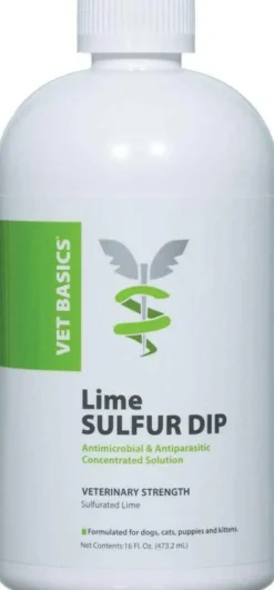 Vet Basics Lime Sulfur Dip for Dogs, cats & Horses, 16 oz