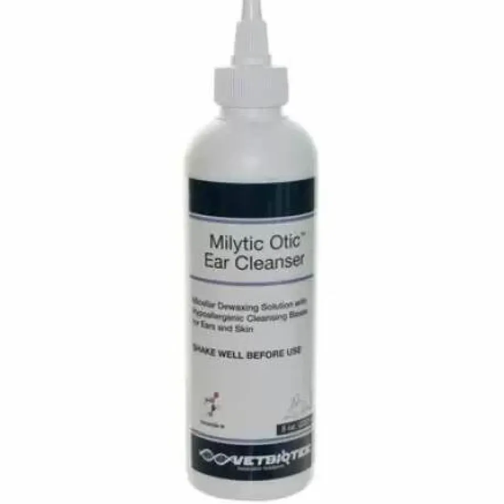 VetBiotek Milytic Otic Ear Cleanser & Dewaxing Solution For Dogs & Cats (8 oz)