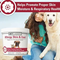 Vet Classics Allergy Skin & Coat Soft Chews for Dogs & Cats (90 chews)