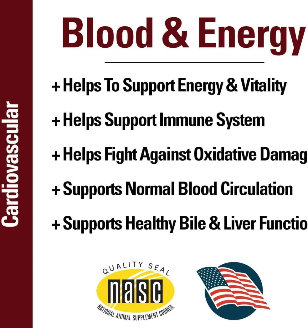 Vet Classics Blood & Energy for Dogs (120 Chew Tabs)