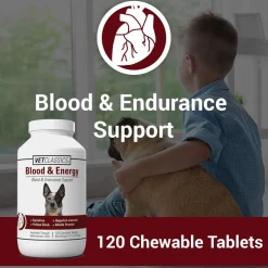Vet Classics Blood & Energy for Dogs (120 Chew Tabs)