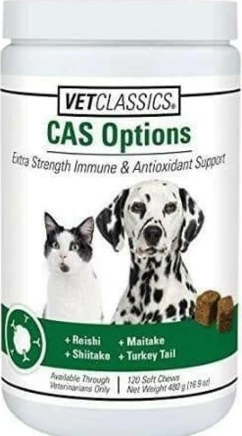 Vet Classics CAS Options for Dogs and Cats (120 Soft Chews)