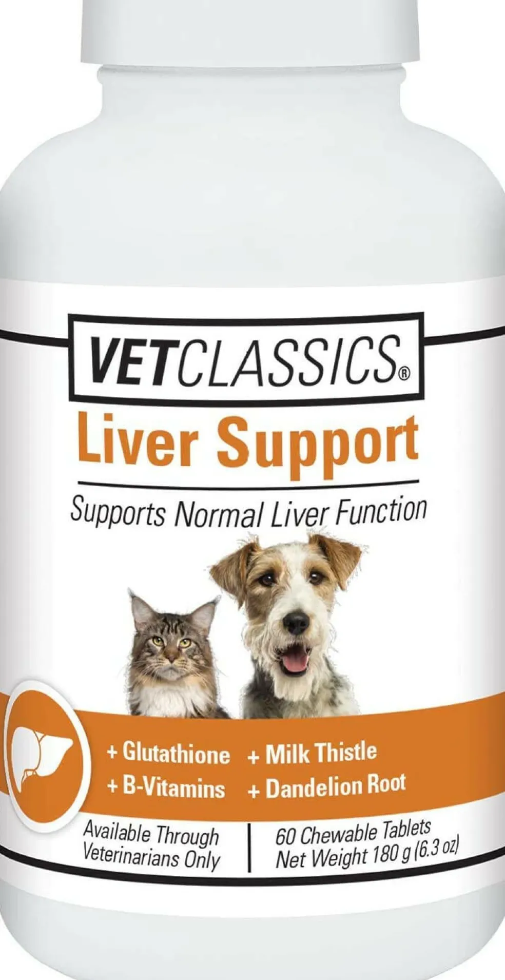 Vet Classics Liver Support for Dogs & Cats (60 Chewable Tablets)