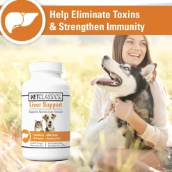 Vet Classics Liver Support for Dogs & Cats (60 Chewable Tablets)