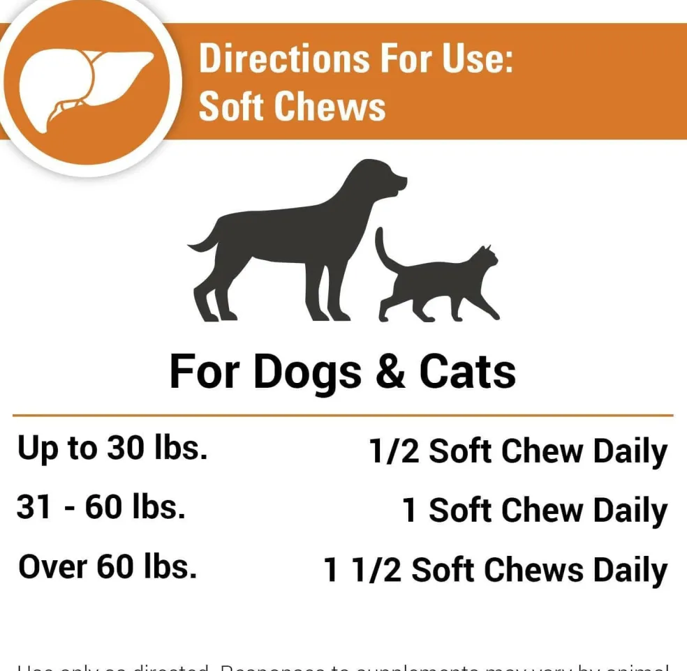 Vet Classics Liver Support Soft Chews for Dogs & Cats