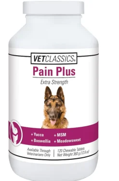 Vet Classics Pain Plus Extra Strength for Dogs (120 Chew Tabs)