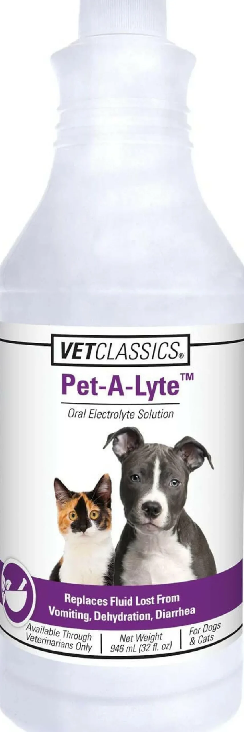 Vet Classics Pet-A-Lyte Oral Electrolyte Solution for Dogs & Cats (32 oz)