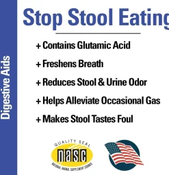 Vet Classics Stop Stool Eating for Dogs (60 Chew Tabs)