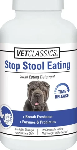 Vet Classics Stop Stool Eating for Dogs (60 Chew Tabs)