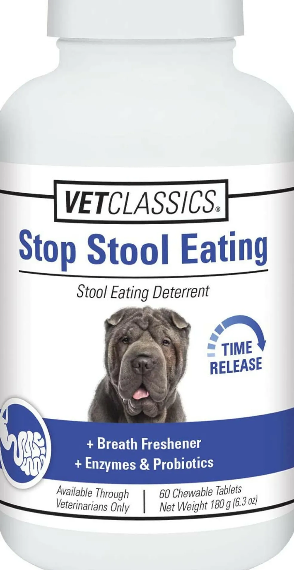 Vet Classics Stop Stool Eating for Dogs (60 Chew Tabs)