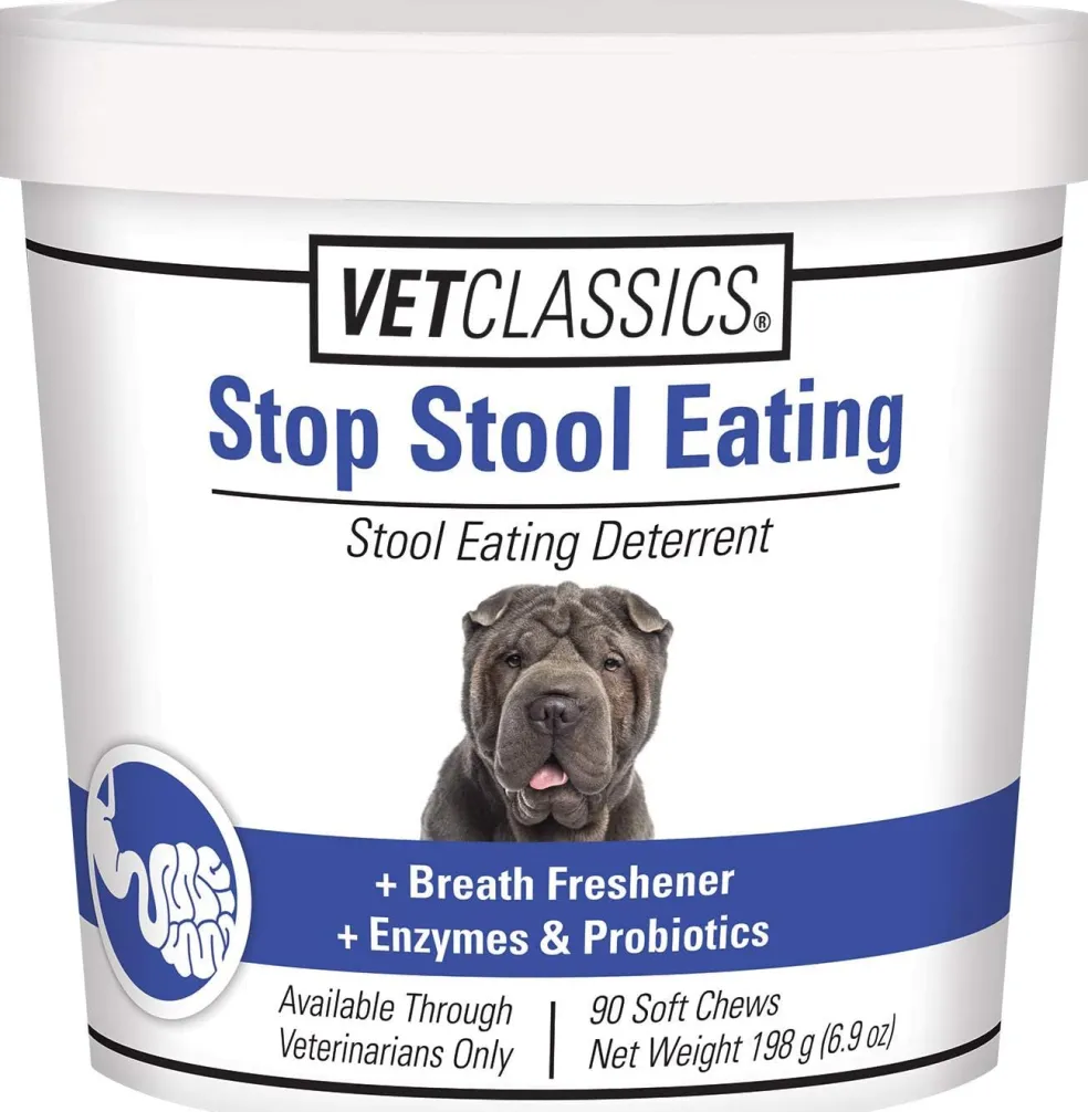 Vet Classics Stop Stool Eating Soft Chews for Dogs, 90 chews