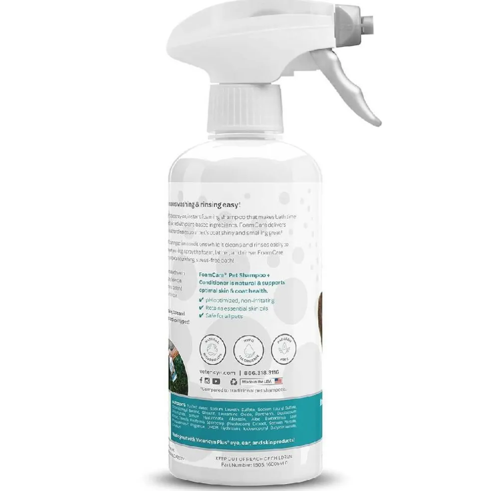 Vetericyn FoamCare Shampoo & Conditioner for Dogs (16 oz)